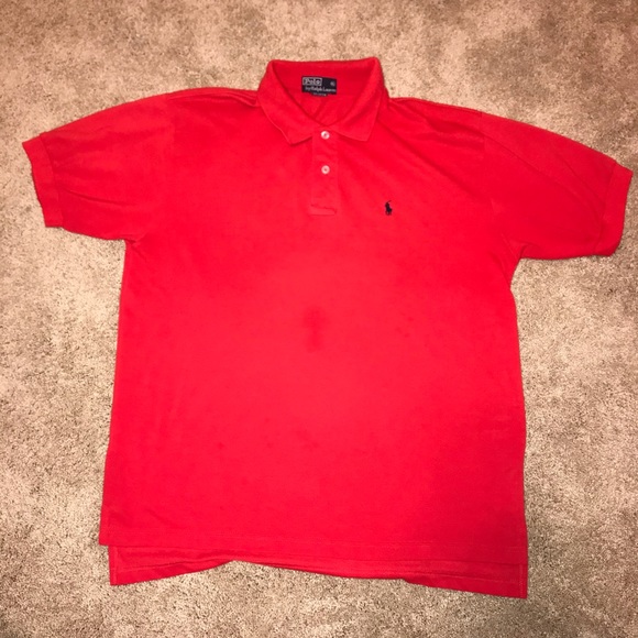 Polo Ralph Lauren Other - Polo by Ralph Lauren Red Polo Embroidered Logo XL